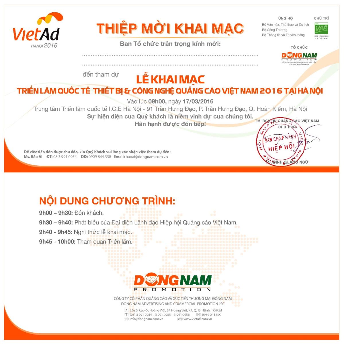 Triển lãm Quốc tế Thiết bị & Công nghệ Quảng cáo năm 2016 tại Hà Nội