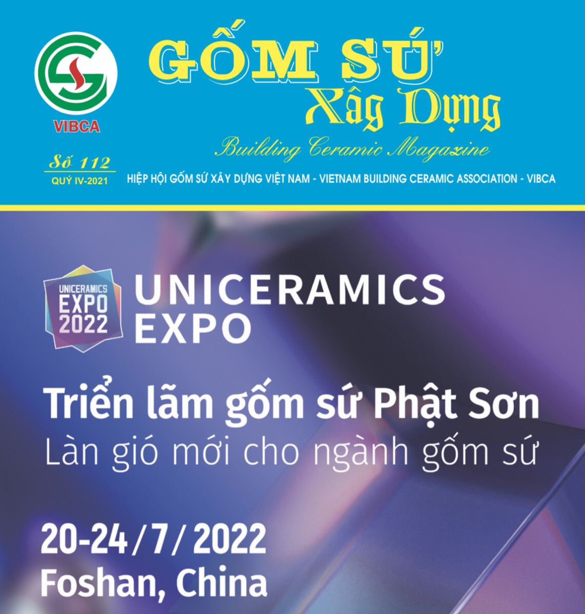Tạp chí Gốm sứ xây dựng số 112 quý IV/2021