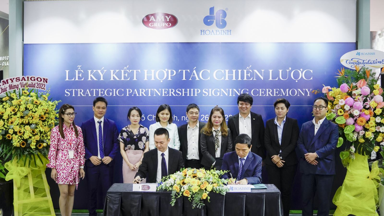 AMY GRUPO ký kết hợp tác chiến lược cùng Tập đoàn Xây dựng Hòa Bình
