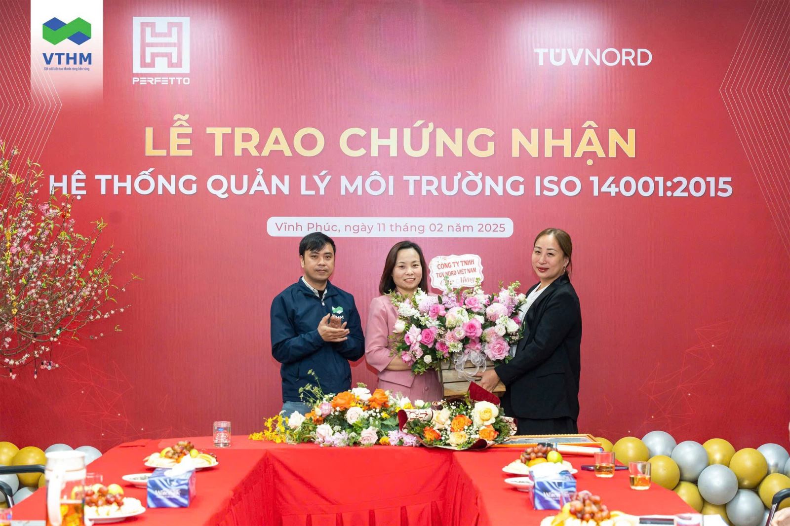 Vitto Hoàn Mỹ đón nhận chứng chỉ Hệ thống quản lý môi trường ISO 14001:2015