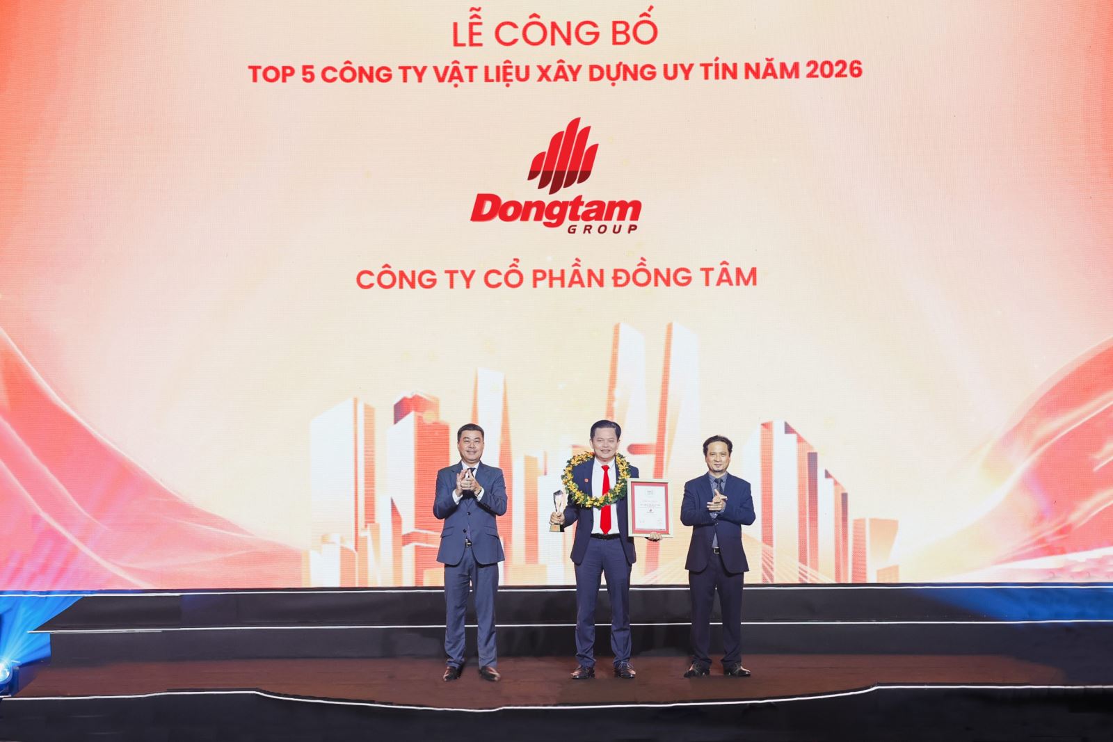 Đồng Tâm Group giữ vững vị thế Top 5 Công ty VLXD uy tín năm 2026