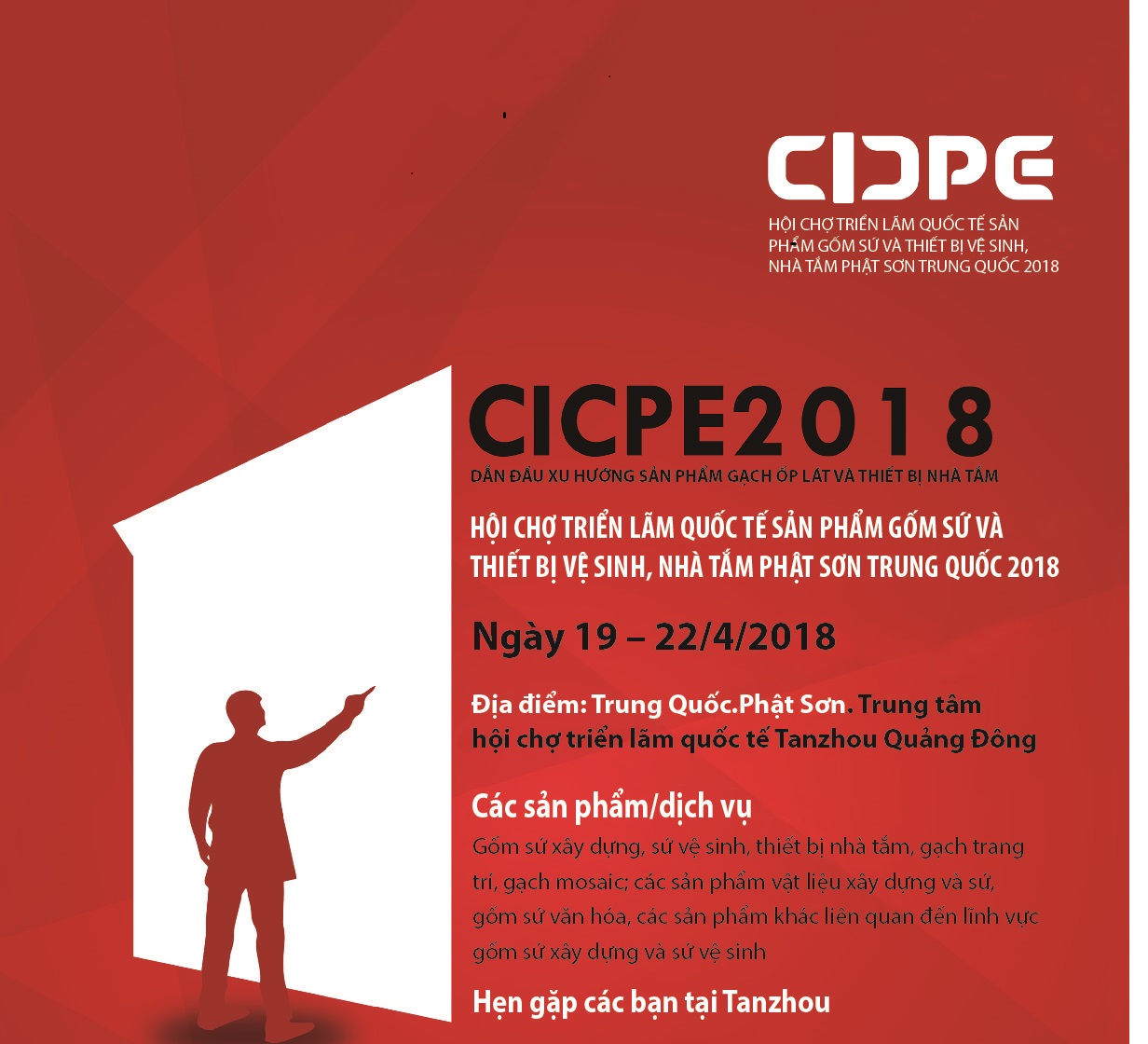 Hội chợ triển lãm gốm sứ Phật Sơn Trung Quốc 2018 (CICEE)